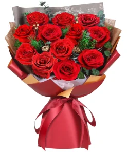 Preserved Red Rose Bouquet